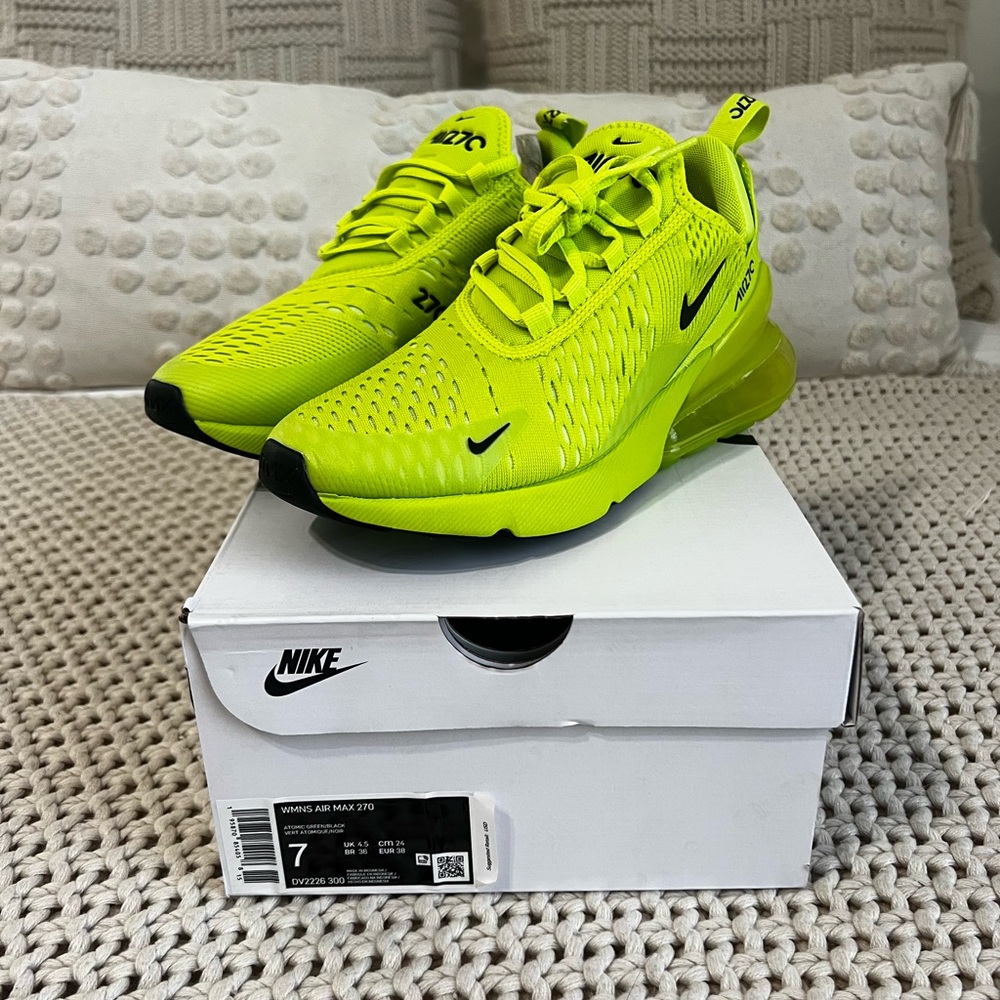 Nike Yellow Sneakers with Air Max Technology